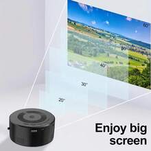 Portable Mini Projector, HD Outdoor Movie Projector With USB/SD Card Slot And Remote Control, Compact Home Theater Video Projector, Perfect Holiday Gift For Christmas, Halloween, Thanksgiving - Black - View 10
