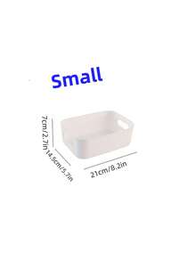 8/4pcs Multi-Purpose Plastic Storage Bins With Handles - Multi-Functional Storage Boxes For Kitchen, Bathroom, Bedroom, Living Room And Office Desk - Durable PP Material Plastic Drawer Storage Boxes In Various Colors, Suitable For Bedroom Decor, Cosmetic Storage Boxes - Multicolor - View 19