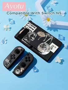 Ayotu 1 قطعة بطانية حماية بنمط الفهد والأصداف والكرة المضيئة لجهاز Switch2/Switch NS/Switch OLED/Switch Lite، غلاف TPU ناعم من الجيل الجديد، بطانية حماية عالمي لوحدة التحكم بالألعاب، بطانية حماية لوحدة تحكم Switch، إكسسوارات ألعاب Switch، مضاد للسقوط، مضاد للانزلاق، مضاد للخدش، أنيق، هدية ربيعية رومانسية/العودة إلى المدرسة/عيد الحب/الهالوين/هدية الذكرى السنوية. - مشاهدة 20