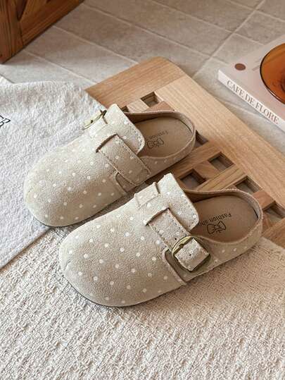 1 Pair 2026 New Kids Fashion Polka Dot Slippers Indoor Outdoor Casual Shoes Lightweight Anti-Slip Wear-Resistant
