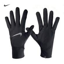 Sarung Tangan Olahraga Nike Unisex untuk Aktivitas Luar Ruangan: Bersepeda, Sepak Bola, Lari, Anti Selip, Hangat, Tahan Angin, Cepat Kering, Warna Hitam - Hitam - View 1