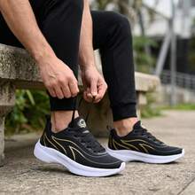 Men's Weightlifting Shoes: Soft And Lightweight Shoes + Men's Short Socks - 黑金 - 查看 4