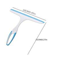 1pc PP Material Handheld Glass Squeegee, Suitable For Shower Doors, Bathrooms, Windows, Car Glass Water Removal, Basic Household Cleaning Supplies - Multicolor - View 3