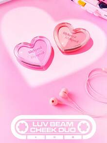 LILYBYRED LUV BEAM Blush Duo Palette 02 JOY BEAM, Tekstur Beludru Panggang, Formula Pengontrol Minyak, Kilau Alami yang Bercahaya, Warna Tahan Lama yang Dapat Dibangun, Perona Pipi Harian, Hadiah Kecantikan Korea - 02 #CahayaPenuhKegembiraan - View 7