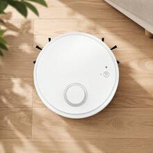 Aspiradora Robot Inteligente 2400mAh Máquina de Limpieza del Hogar Aspiradora Fregona Todo en Uno - Blanco - Ver 11