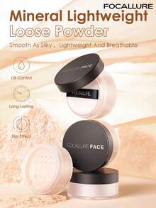 FOCALLURE Bedak Tabur Ringan Mineral 7g, Tahan Lama 24 Jam, Mengontrol Minyak, Bedak Halus Transparan, Hasil Akhir Matte Soft Focus, Bebas Minyak & Tanpa Kilap, Cocok Untuk Semua Jenis Kulit, Menyamarkan dan Melembutkan Pori-Pori dan Garis Halus - 03 Wheat - View 4