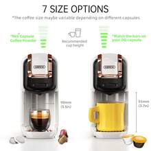 HiBREW 5-In-1 Capsule Coffee Machine Compatible With Various Coffee Capsules And Ground Coffee 7-Level Water Adjustment Hot And Cold Brewing Function 600ml Removable Water Tank 20 Bar Espresso Home Coffee Machine Suitable For Kitchen Parties And Gifting - EU F Type Plug(220-240V) - View 7