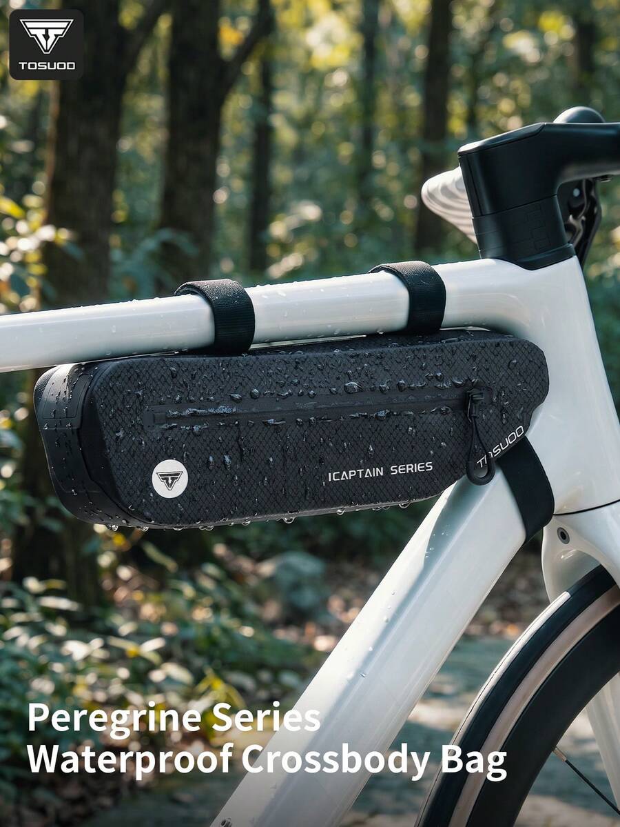 TOSUOD Large Capacity Bicycle Triangle Frame Bag, Road Mountain Bike Crossbar Down Tube Storage Bag, Waterproof Cycling Bag, Cycling Gear - Multicolor - View 1