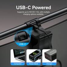 VENTION Aluminum Monitor Light Bar, USB Powered Asymmetric Light Source, Gravity Clip Design, Eye-Care Anti-Glare Flicker-Free Touch Dimmable Lamp - PDA - View 8
