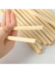 3-8mm 圓形木製圓棒 DIY 手作手工藝木工材料用品 - A - 查看 5