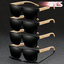 WSZ 4pcs Classic Retro Unisex Fashion Hollow Square Frame Glasses, Suitable For Driving, Fishing, Travel, Tropical Beach Vacation - 4PCS F70 - View 6