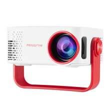 Portable Smart Projector - Native 1080P Full HD, Powered By Android System, Features Auto Focus And Auto Keystone Correction, Supports Wifi Wireless Connection, Suitable For Home Theater Movie Projection, Gaming And Learning - Red and White - View 13