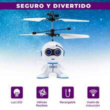 Kids Flying Drone Helicopter Toy With Proximity Sensor - Multicolor - View 6