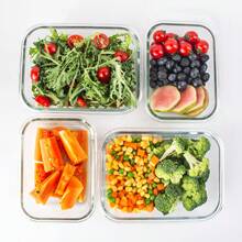 5Pcs Glass Containers With Lids | Meal Prep Containers | Glass Food Container With Lid, Airtight Seal, Leakproof Lid | Dishwasher | Freezer & Microwave - Pink - View 8
