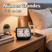 Unisex Classic Style Square Table Clock For Bedroom And Office - Black - View 3