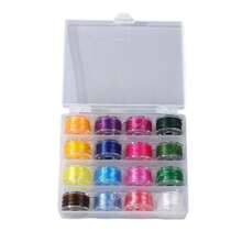 16 Colors Crystal Elastic String Boxed Small Roll DIY Jewelry Bracelet Beading Line TPU High Elasticity Wear-Resistant Elastic Cord Material - 0.6mm 6m - View 4