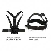 2/4/9/50pcs Head + Chest Mount Bracket, Adjustable Phone Camera Mount Strap For POV Vlogging, Suitable For Phone, Action Camera, Live Streaming Accessories, For Travel, Cycling, Skateboarding And Other Recording Scenarios - View 11