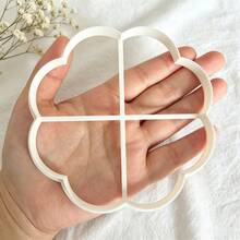 Clover Flower Polymer Clay Mold, Wavy Edge Floral Tray Tool, Ring, Earring And Small Jewelry Storage Rack, Mini Photography Background Prop - Clover - View 4