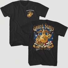 Men T-Shirts - 黑色 - 查看 1
