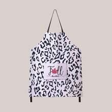 Pocket Apron Animal Leopard Print Letter Pattern Kitchen Home Waterproof Anti-Oil Cooking Workwear Women Dirt-Resistant Wear-Resistant Waist Apron Catering - Multicolor - View 7