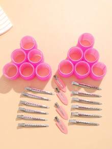 28pcs/Set Large Size Hair Rollers With Clips, Self-Gripping Curler Suitable For Long/Medium/Short Hair And Bangs, DIY Hair Curling Tool - Multicolor - View 4