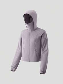 Beneunder Women's Lightweight Sun & Rain Protection Jacket (Short Length) WR001 - Dusty Purple - View 7