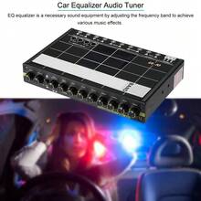Car Audio Equalizer With Audio Control, 7-Band Digital Bass Restoration And Backlit Knobs, To Enhance Sound Mechanism - A - View 4