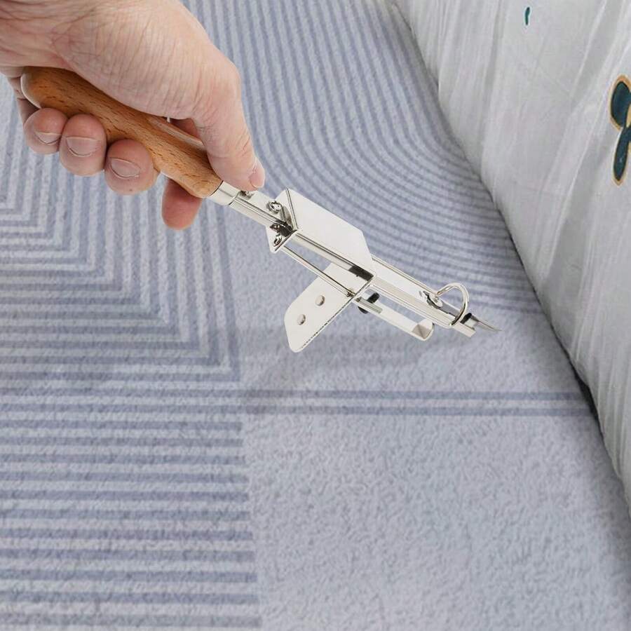 Manual Tufting Tool, Hand Tufting Gun, Stainless Steel Wood, Adjustable 3-12 Mm, Lightweight 0.2 Kg, For Rug - Default - View 1