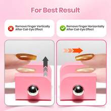 Beetles Cat Eye Magnet For Nails, U-Shaped Glass Bead Magnetic Nail Art Tool For 5D Aura, French & Multi Cat Eye Effects - Cat Eye Magnet for Nails - 查看 4