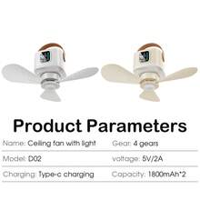 USB Rechargeable Mini Desk Fan, Portable Small Fan For Dorm, Home, Desktop, Outdoor Camping - Multicolor - View 6