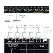 Car Audio Equalizer With Audio Control, 7-Band Digital Bass Restoration And Backlit Knobs, To Enhance Sound Mechanism - A - View 3