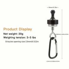 1/2pcs/Set Outdoor Tent Hooks, Camping Lantern Top Fixing Clips, Key Ring Hooks, Secure Hanging, Suitable For Outdoor Clothes Drying, Camping And Other Activities Lantern Hanging Hooks, Multi-Functional Practical Hooks - Multicolor - View 5
