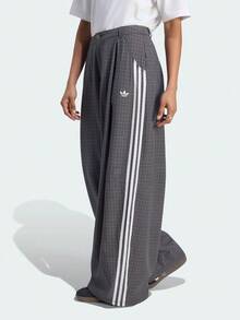Adidas Originals Women's Checks Trousers Woven Pants LD5340 - Black and White - View 1