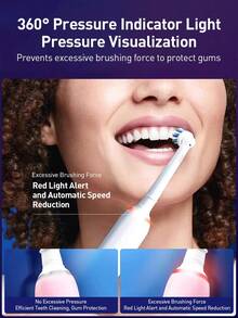 Oral-B Electric Toothbrush 2-In-1 Set, 2-Minute Timer, Smart Pressure Control, Includes 2 Handles, 6 Brush Heads And 1 USB Charger - Multicolor - View 8