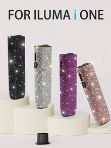 BLBLBL 1 Set Baru Casing Pelindung Mewah Berkilau Rhinestone Lucu yang Dirancang Khusus untuk IQOS ILUMA I ONE, Casing Pelindung Rokok Elektronik Soft Shell Anti-Jatuh + 1 Alat Pengganti: Cocok untuk Pecinta Kecantikan - MultiWarna - View 2