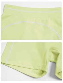 MFVIM Women's Colorblock Yoga Set With Double Shoulder Straps, Premium Sports Fitness Outfit For Running And Workout - Limelight Green - View 12
