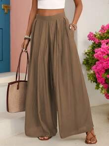 Women Pants - 白色 - 查看 1
