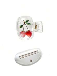 Strawberry Portable Toothbrush Holder - Cute Design For Travel And Home Storage With Transparent Lid, Easy To Carry, Protects Toothbrush Head, Dual Drainage And Ventilation Function, Suitable For Home, Dorm And Travel Use | Cute Toothbrush Head Storage Box, Suitable For Bathroom Storage, Suitable For Home And Dorm Use, Spring/Summer Essential, Suitable For Couples, Back To School, Father's Day, Birthday Gift, Teacher's Day Gift, Halloween Gift - Multicolor - View 15