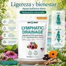 MVPCARE Drenaje Linfático 6000mg – 27 en 1, 120 Cápsulas. Alivia el edema y la fatiga, activa el metabolismo y mejora la circulación linfática. Suplemento integral para tu bienestar diario. - Paquete de tres piezas - Ver 9