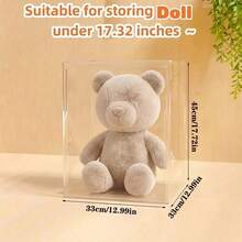 1pc Multifunctional Transparent Acrylic Storage Box - Dustproof Display Case, Suitable For Models, Tools And Books, Large Plush Dolls, Dustproof And Waterproof, Ideal Exquisite Gift For Friends (Doll Not Included), Can Be Used For Room Decor, Home Decor, Bathroom Decor, Christmas, Halloween Gifts, Bedroom Decor, Wall Decor, Wedding Decor. Soft, College Essential, Autumn Decor, Pumpkin, Storage, Interior, Storage Box - Multicolor - View 15