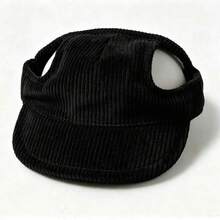 客製化刺繡狗帽，附耳孔設計，個性化燈芯絨寵物棒球帽，適用小型、中型與大型犬的遮陽帽，小狗禮物 - 彩色 - 查看 9