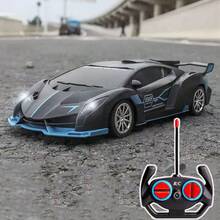 1:18 Scale Remote Control Racing Car, Equipped With Bright LED Headlights, 2.4GHz High-Speed Drift RC Car, Suitable For Children 3+ Boys And Girls Indoor Outdoor Toy Gift (Batteries Not Included) - Multicolor - View 3