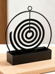 2/1 Mosquito Coil Holder, Sandalwood Mosquito Coil Holder, Mosquito Coil Holder, Sandalwood Mosquito Coil Holder, Metal Material, Suitable For Hanging Or Sandalwood, Suitable For Decorating Living Room/Bedroom And Outdoor Camping/Garden/ - Multicolor - View 3