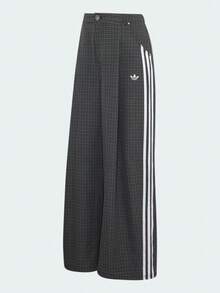 Adidas Originals Women's Checks Trousers Woven Pants LD5340 - Black and White - View 2