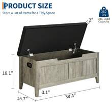 Kselythan Storage Benches - Dark Grey - View 3