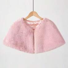 1pc Women's Autumn/Winter New Thick Faux Rabbit Fur Versatile Wedding Dress Shawl Cheongsam Evening Gown Outerwear Decorative Short Snap-Button Cape - Multicolor - View 16