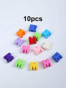 Randomly Mix 10/50/100pcs Acrylic Letter Beads For Jewelry Making Supplies, Colorful Big Alphabet Charm For DIY Bracelet Necklace Craft Bead - Colorful Letter Beads - View 18