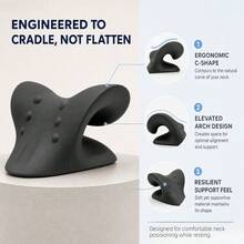 1pc Trigger Point Neck Relaxation Stretcher, Ergonomic Cervical Support Tool, Portable Neck & Shoulder Relief Device, For Indoor Use - A - View 5