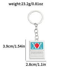Anime Hunter X Hunter Hunter License Keychain, HxH Gon Freecss Metal Pendant Key Ring, Cosplay Accessories Gifts For Anime Fans - Multicolor - View 9