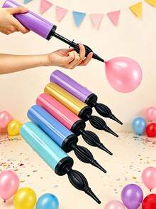 3/1pc Multi-Function Air Pump, Balloon Inflator, Portable Air Pump, Manual Balloon Pump, Suitable For Holiday Parties, Birthday Parties, Weddings And Other Occasions - View 1